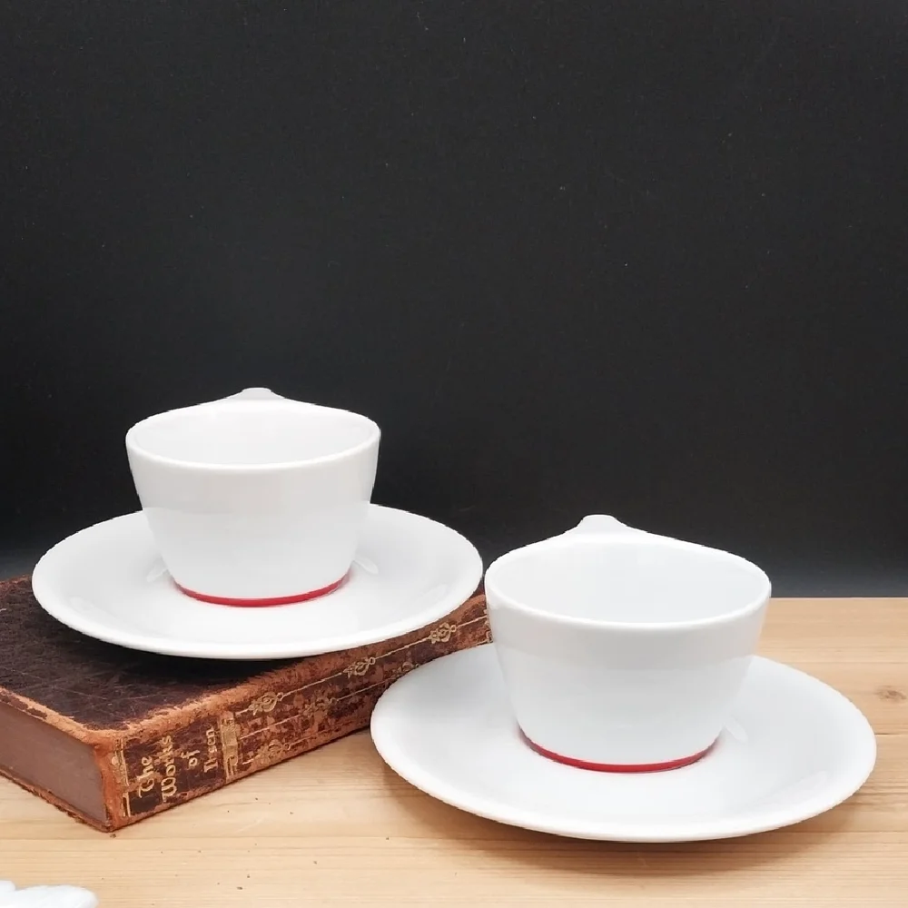 Set Of 2 Black Cat Project notNeutral Intelligentsia Cappaccino Coffee Mugs - Picture 5 of 11